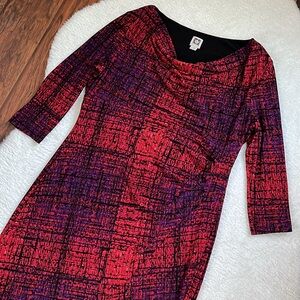 ANNE KLEIN Faux Wrap Dress